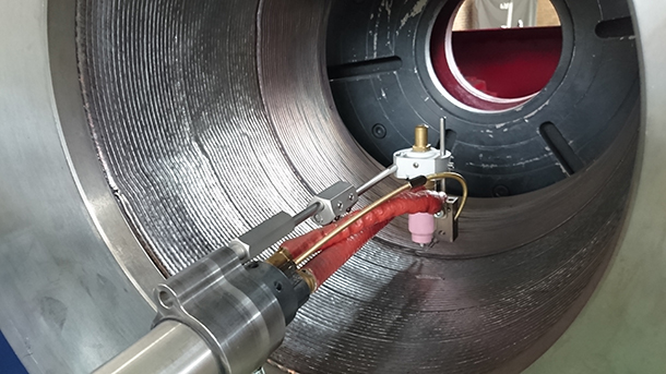 Cladding inner diameter of Nozzle by TIP-TIG